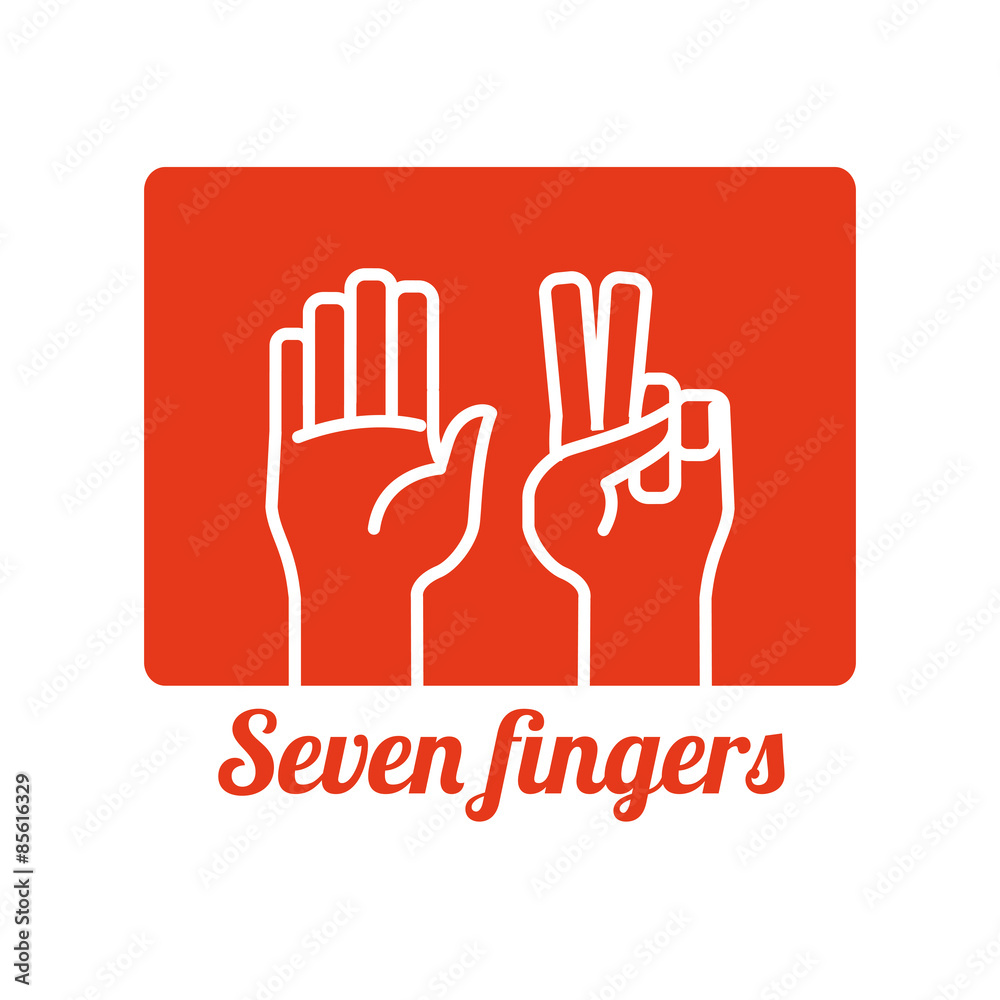 Obraz premium Hand sign design 