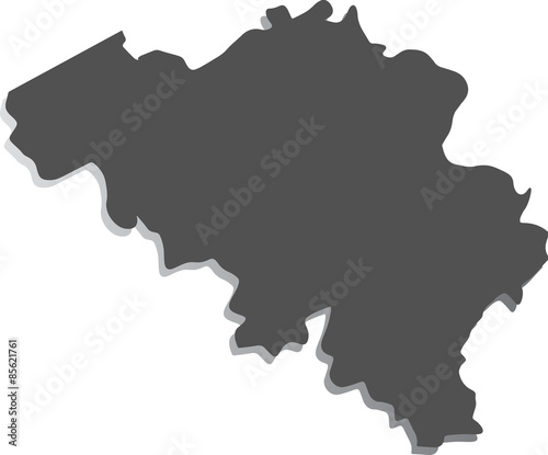 Mapa Belgii 