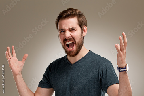 Fotografija Portrait of screaming young man