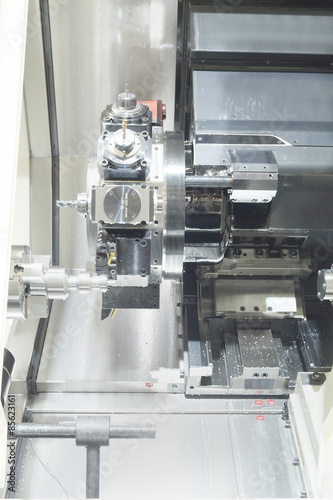 The image of metal-working machine