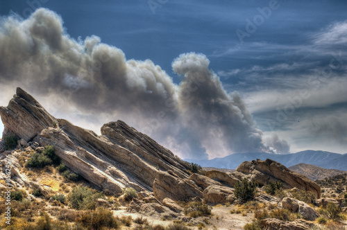 Fire from Vasquez Rocks HDR