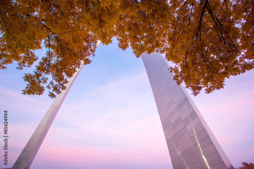 Obraz premium Gateway Arch in the Fall