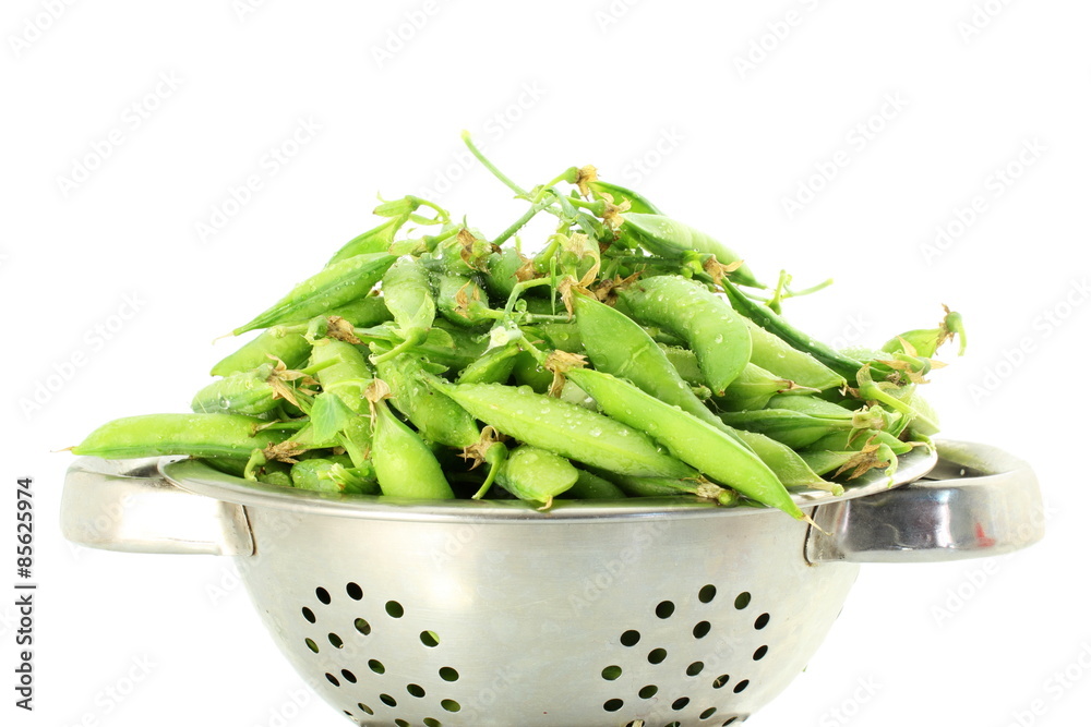 fresh green peas vegetable in white background fresh green peas vegetable in white background