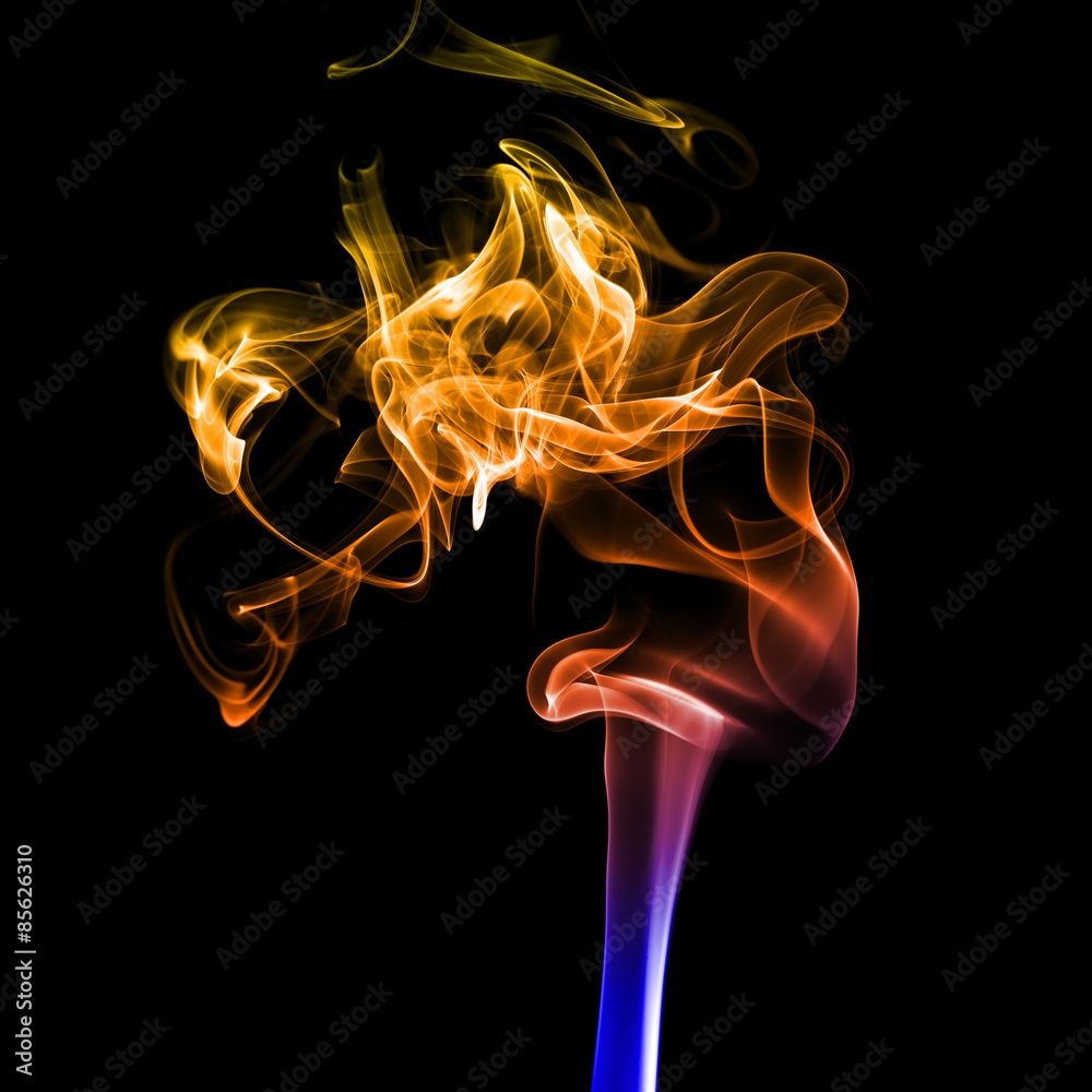 Colorful smoke