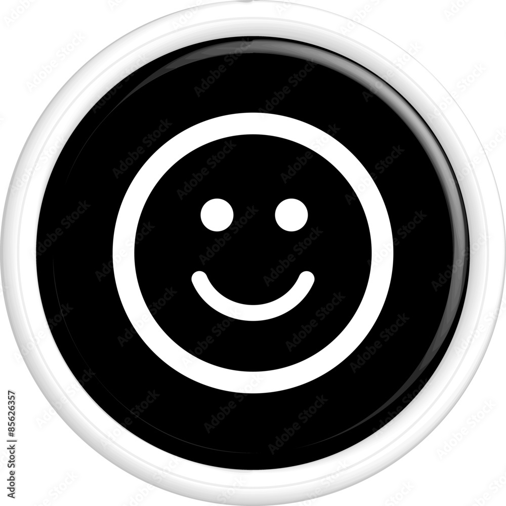 Fototapeta premium Button smile