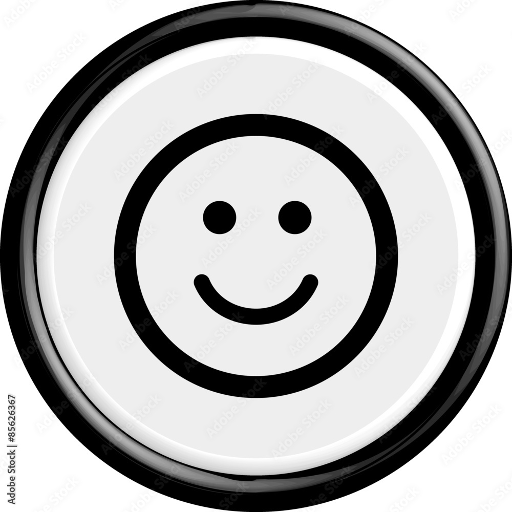 Fototapeta premium Button smile