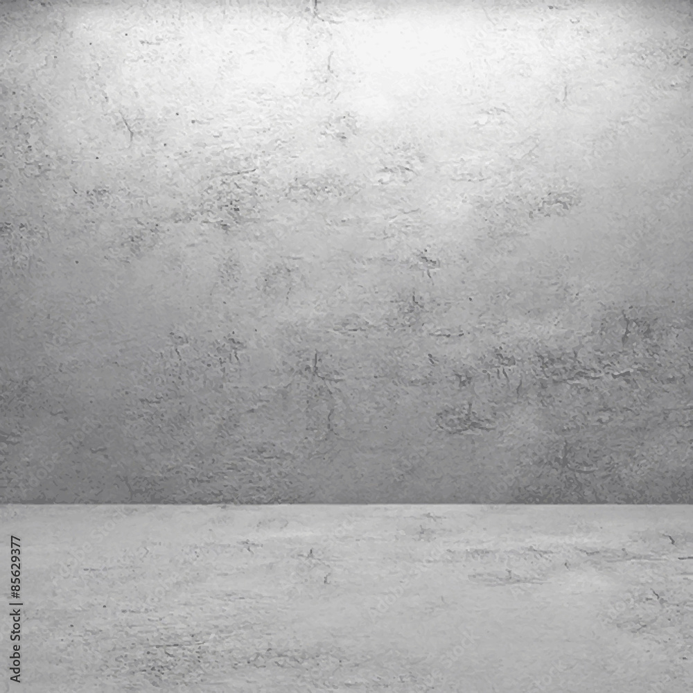 Naklejka premium Interior with old concrete wall