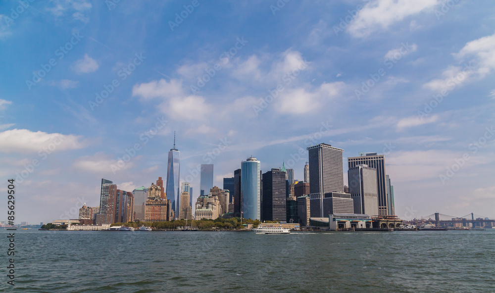 Fototapeta premium Panoramę centrum Nowego Jorku