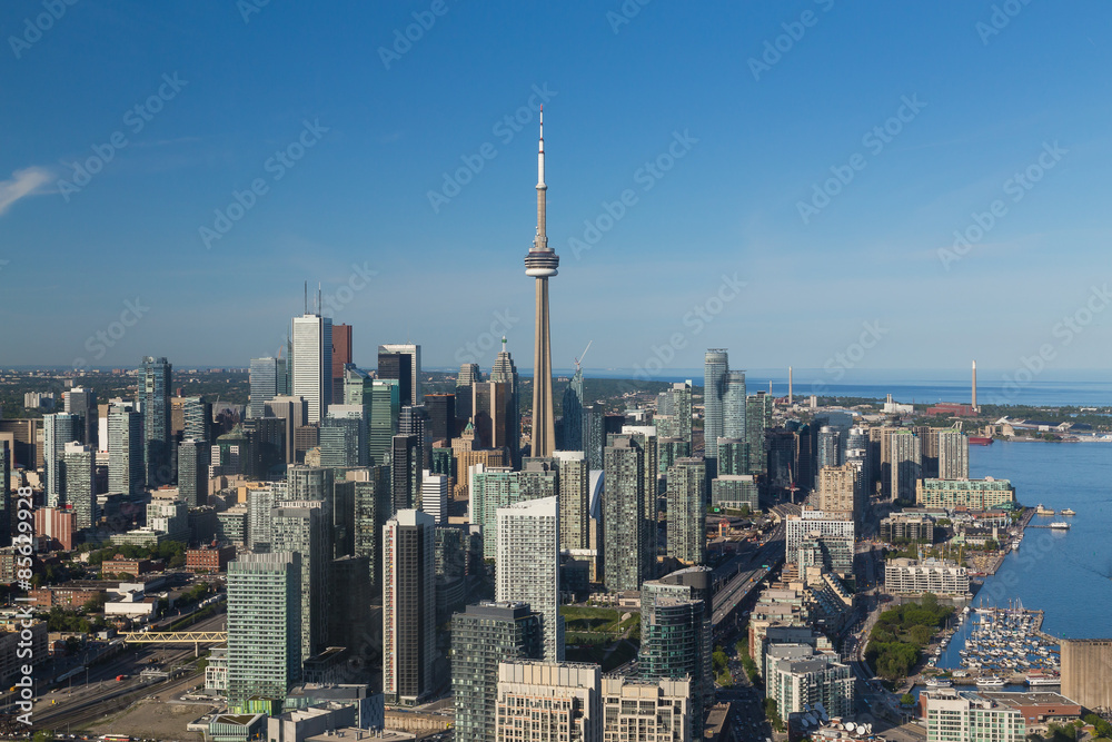 Downtown Toronto  from the air