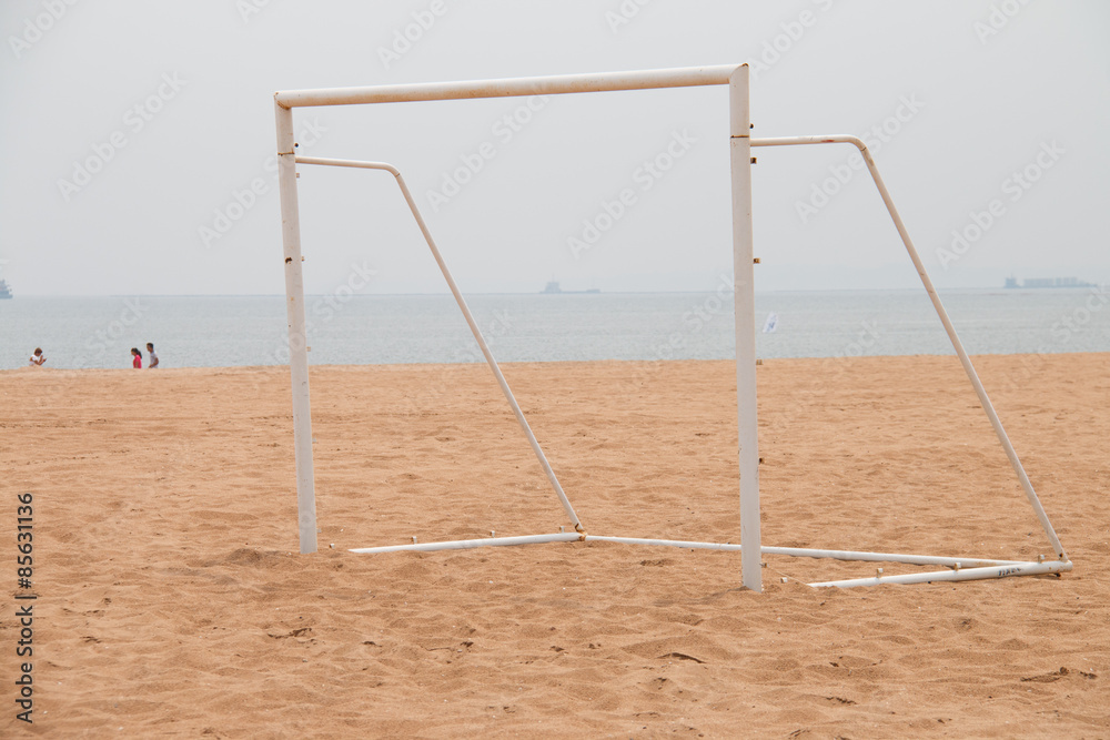 Goal on the beach Goal on the beach