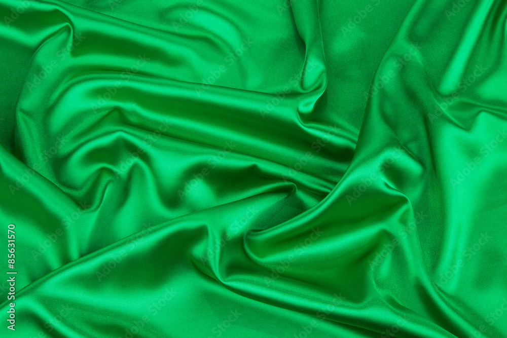 Fototapeta premium Green drapery. 