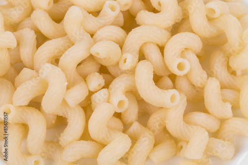 Close up of pasta cavatappi  photo