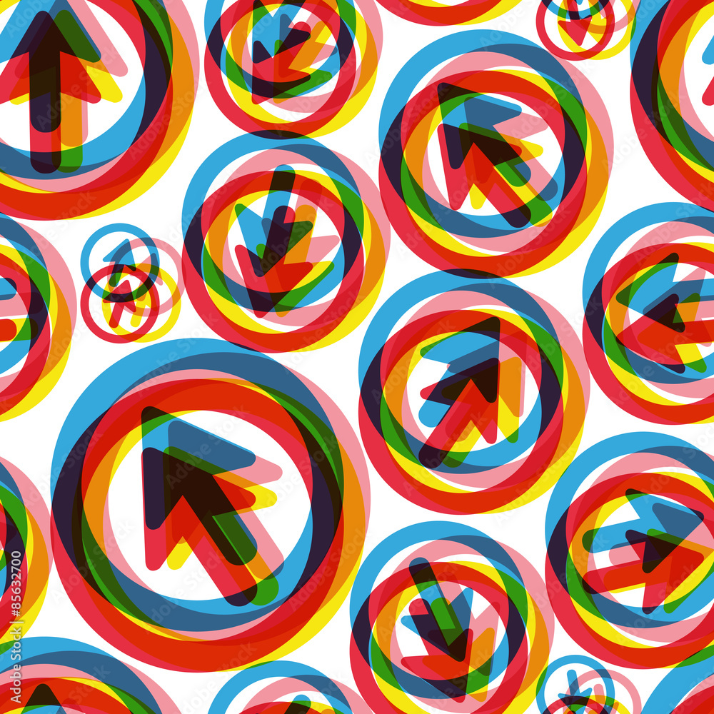 Obraz premium Arrows. Seamless pattern. Vector illustration.