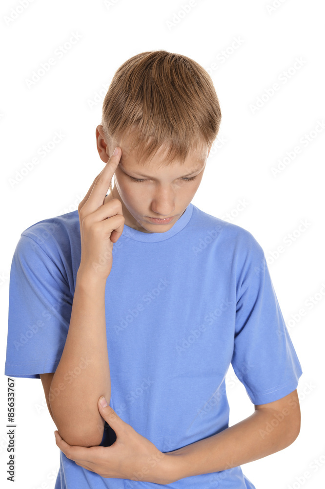 Teenage sick boy Teenage sick boy