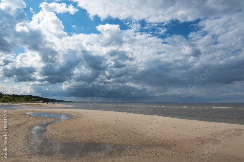 Baltic sea coast in Latvia.