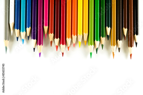 Color pencil on paper background