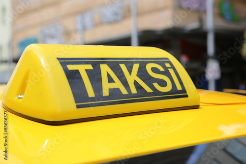 Taxi in Istanbul. Türkei 