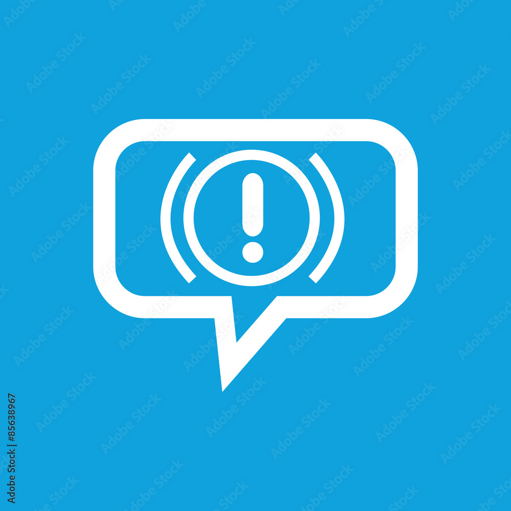 Alert sign message icon