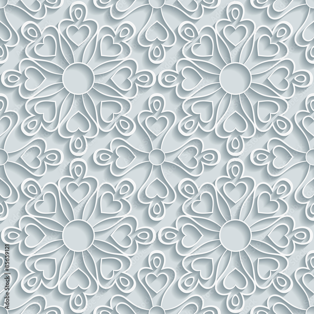 Abstract Paper Floral Pattern Abstract Paper Floral Pattern