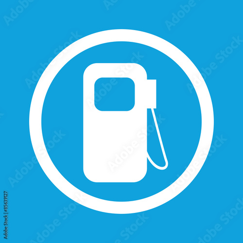 Gas station sign icon