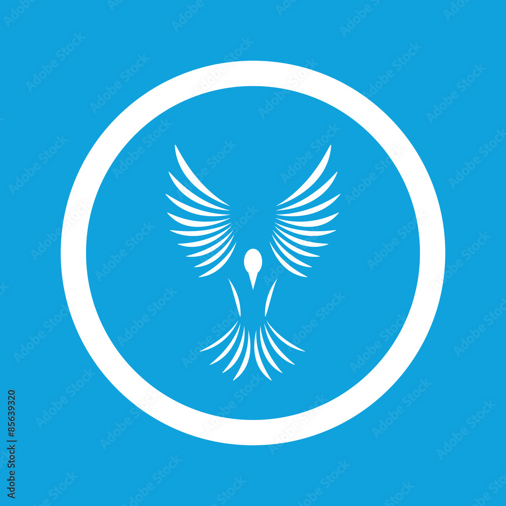 Fototapeta premium Flying bird sign icon