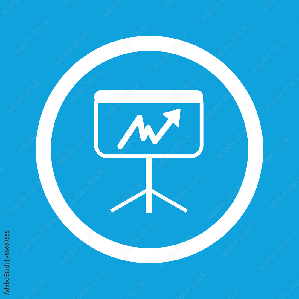 Graphic presentation sign icon Graphic presentation sign icon