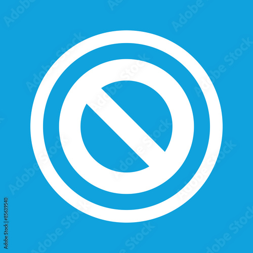 NO sign icon