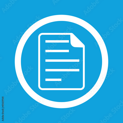 Document sign icon