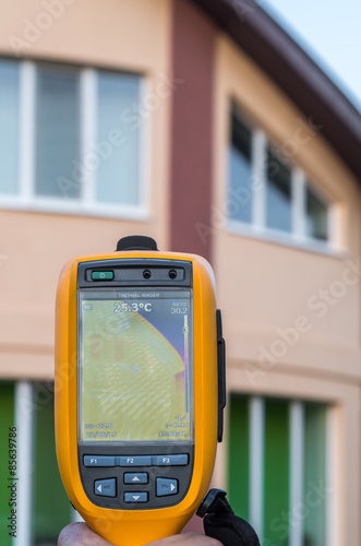 Thermal imaging inspection of  house and roof
