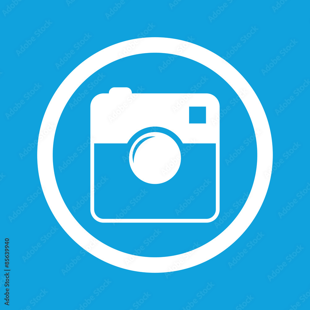 Square camera sign icon Square camera sign icon