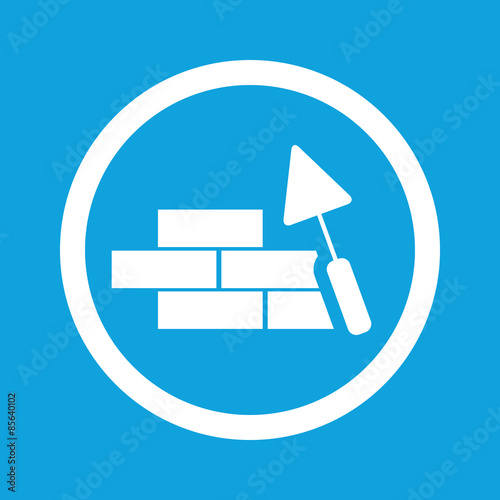 Building wall sign icon
