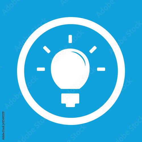 Light bulb sign icon