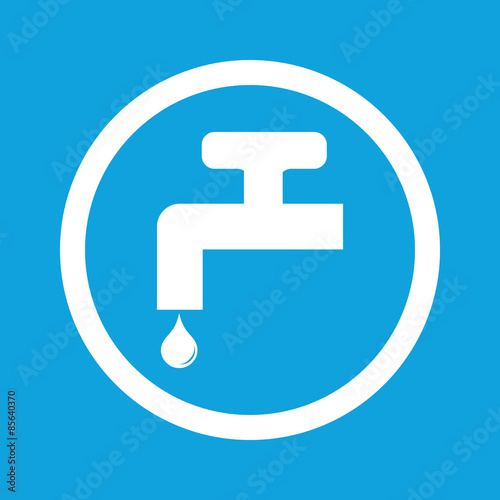 Water tap sign icon