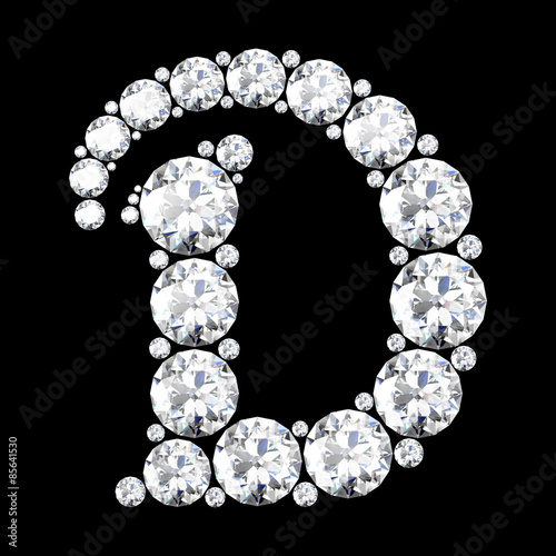 A stunning beautiful  D set in diamonds