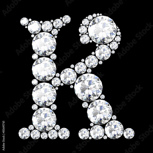 A stunning beautiful K set in diamonds