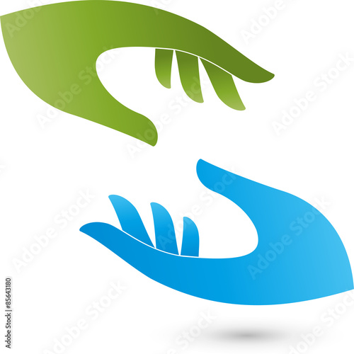 Zwei Hände, Logo, Ergotherapie, Seelsorge