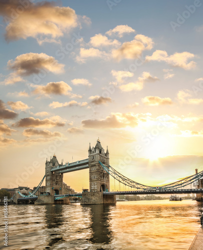 Canvas Print Tower Bridge in London, England