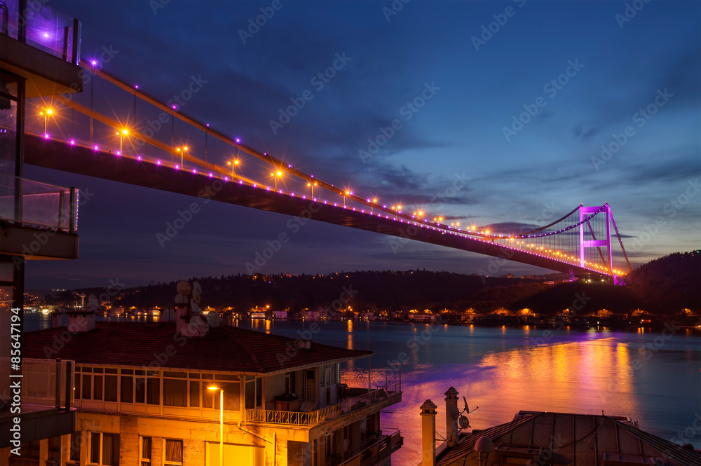 Naklejka premium Fatih Sultan Mehmet Bridge