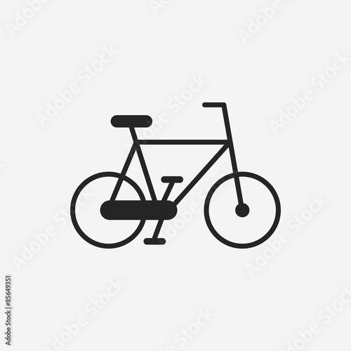 Environmental protection concept green bike icon