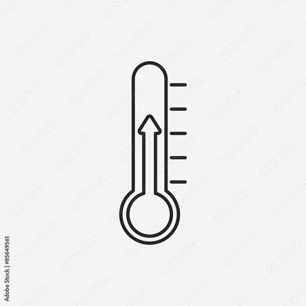 Thermometer line icon Thermometer line icon