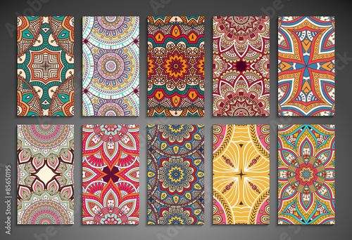Business card. Vintage decorative elements.
