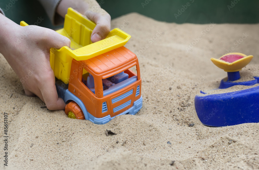 Playing A Toy Truck Playing A Toy Truck