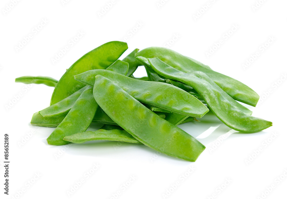Fresh peas isolated on white background Fresh peas isolated on white background