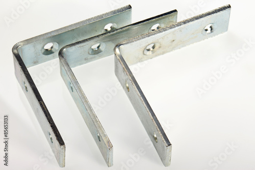Steel Bracket isolated on white background