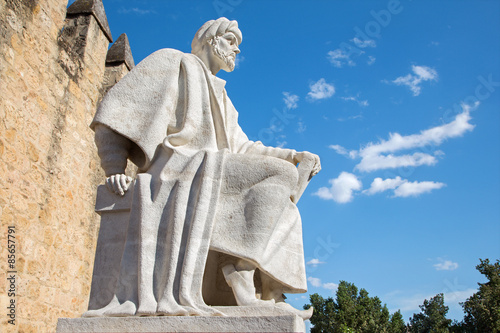 Cordoba - statue of medieval arabic philosopher Averroes  photo