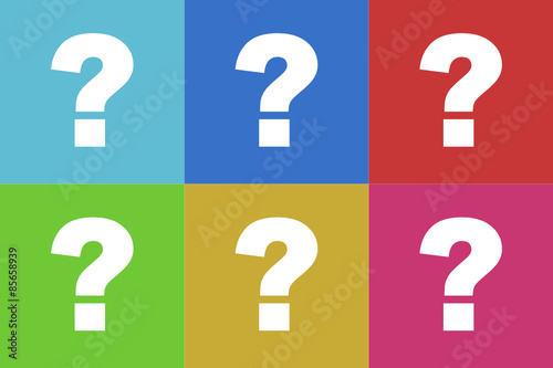 question mark  vector icons set