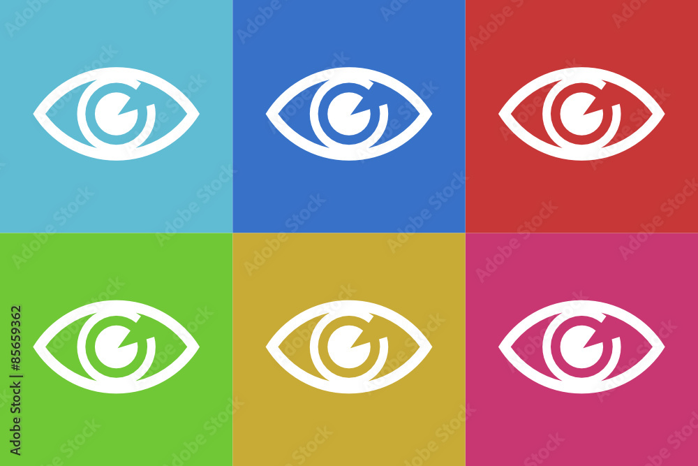 eye flat vector icons original modern design for web and mobile app
eye flat vector icons original modern design for web and mobile app