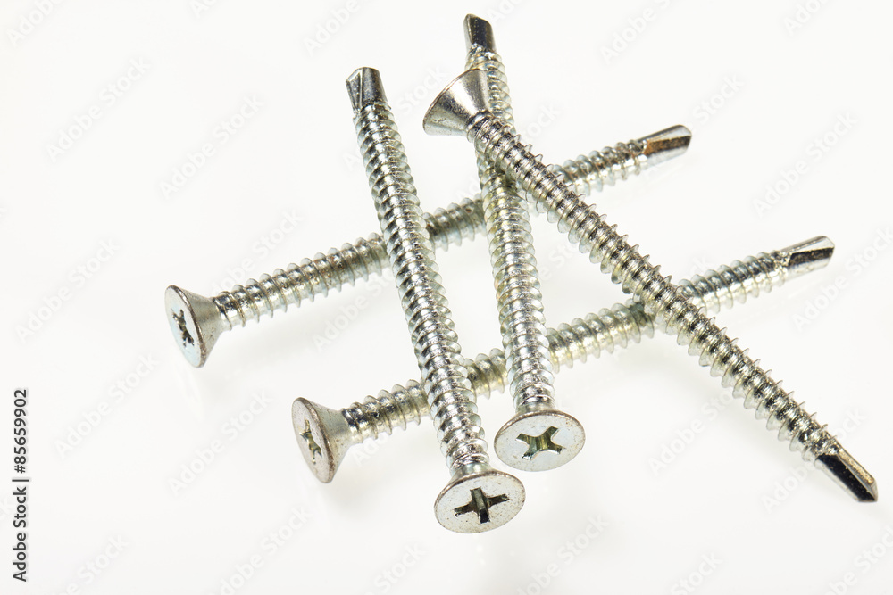 Screws isolated on white back ground Screws isolated on white back ground