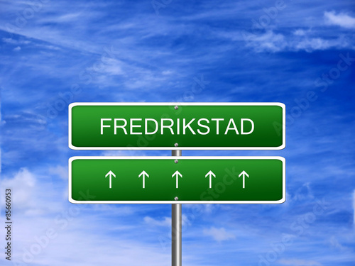 Fredrikstad City Norway Sign