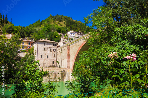 Scorcio di Fossombrone nelle Marche. photo